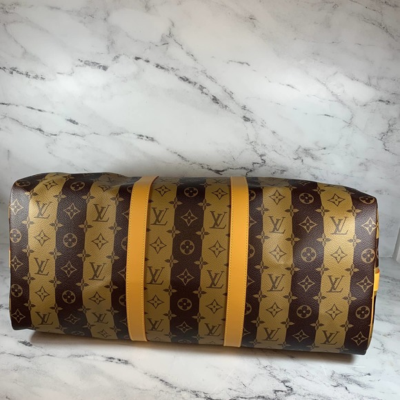 Louis Vuitton Nigo Keepall 2 monogram reverse stripe 50 Bandouliere travel bag - Picture 5 of 16